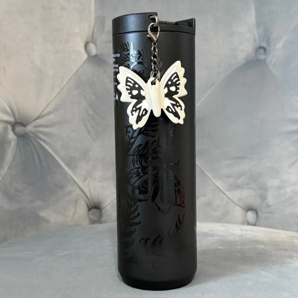 Starbucks Stainless Steel Onyx Tumbler with Moth Charm (16 oz) - Picture 2 of 7